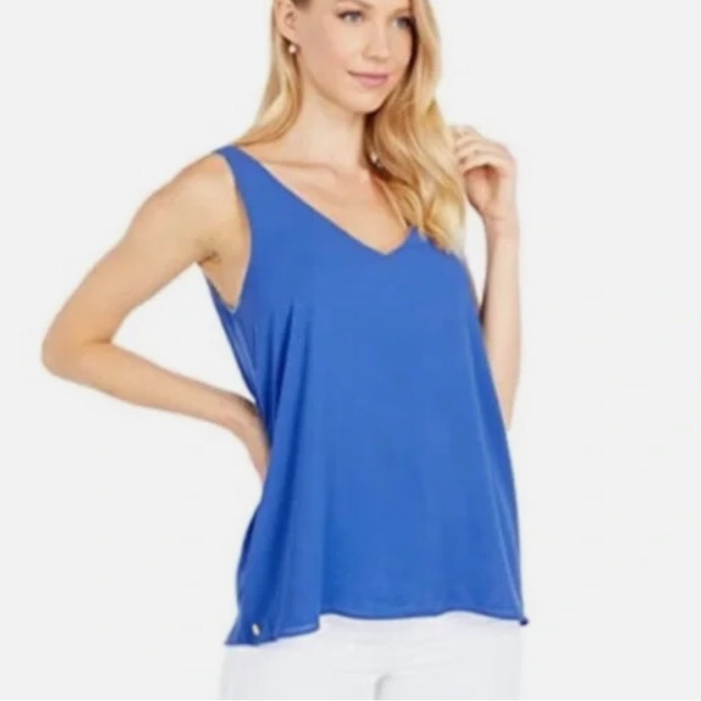 End of Summer Sale Lily Pulitzer Florin sleeveless v-neck reversible top M NWT - Picture 3 of 11